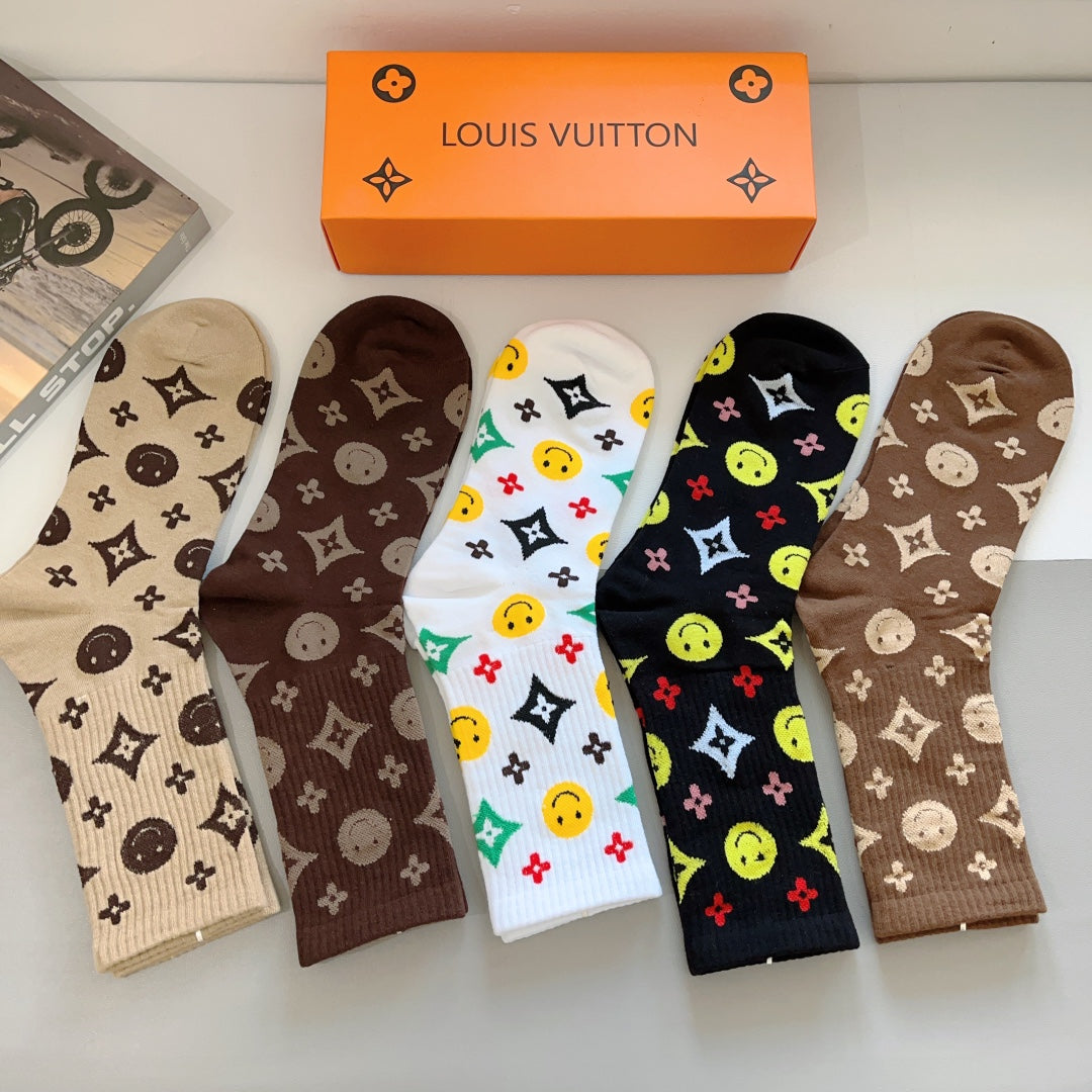 LOUIS VUITTON CREW SOCKS 427649 (1 BOX)