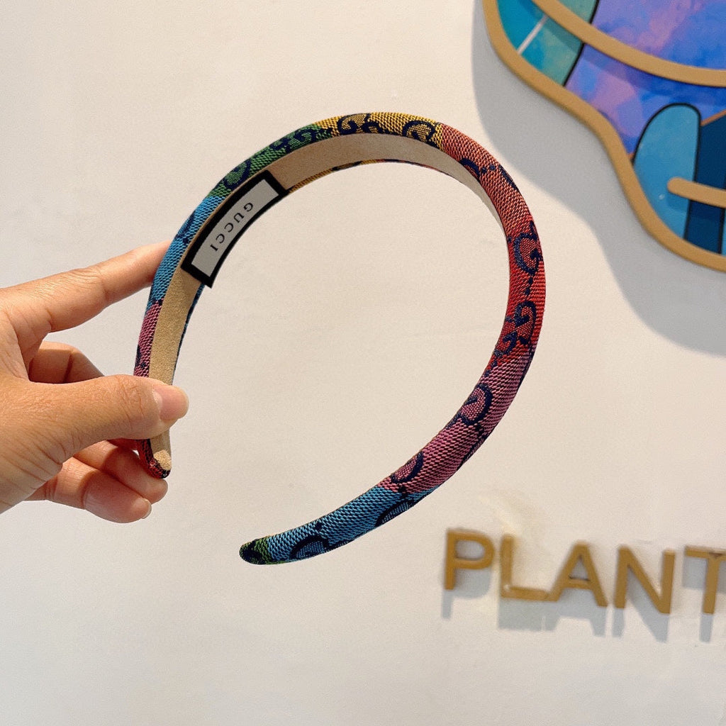GUCCI HEADBAND IN COLORFUL CANVAS 432789