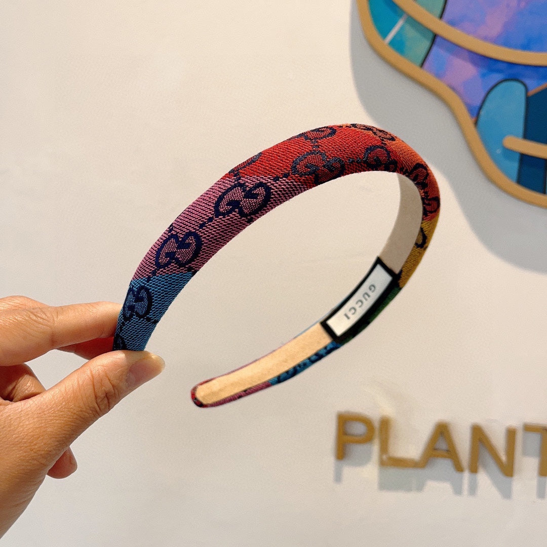GUCCI HEADBAND IN COLORFUL CANVAS 432789