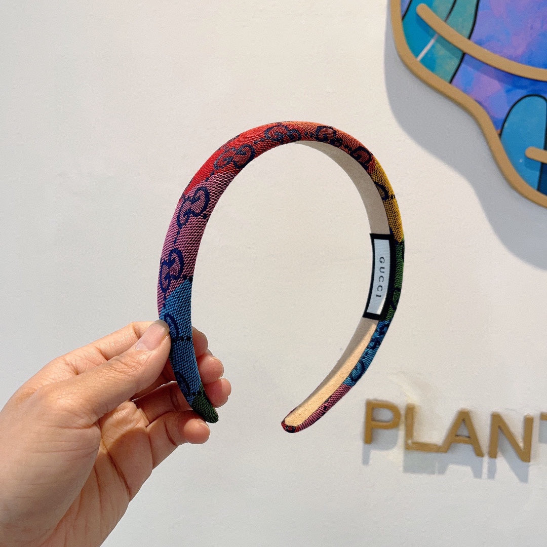 GUCCI HEADBAND IN COLORFUL CANVAS 432789