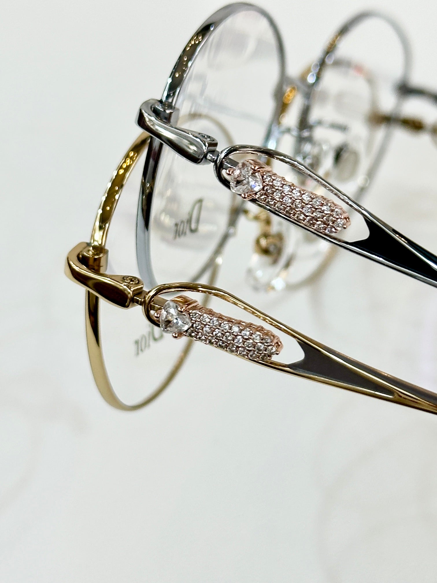 DIOR MONTAIGNE SUNGLASS CD 0269/S IN TITANE EMBELLISHES STONES