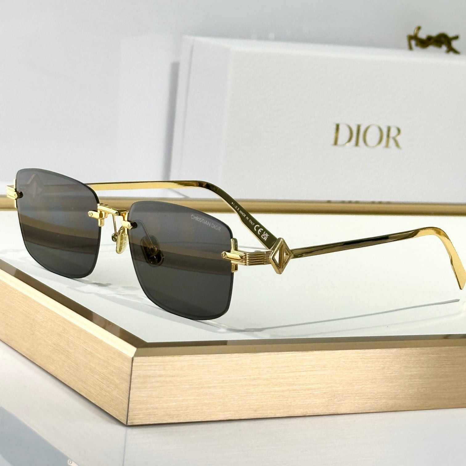 DIOR MONTAIGNE SUNGLASS CD DIAMOND S11U IN METAL
