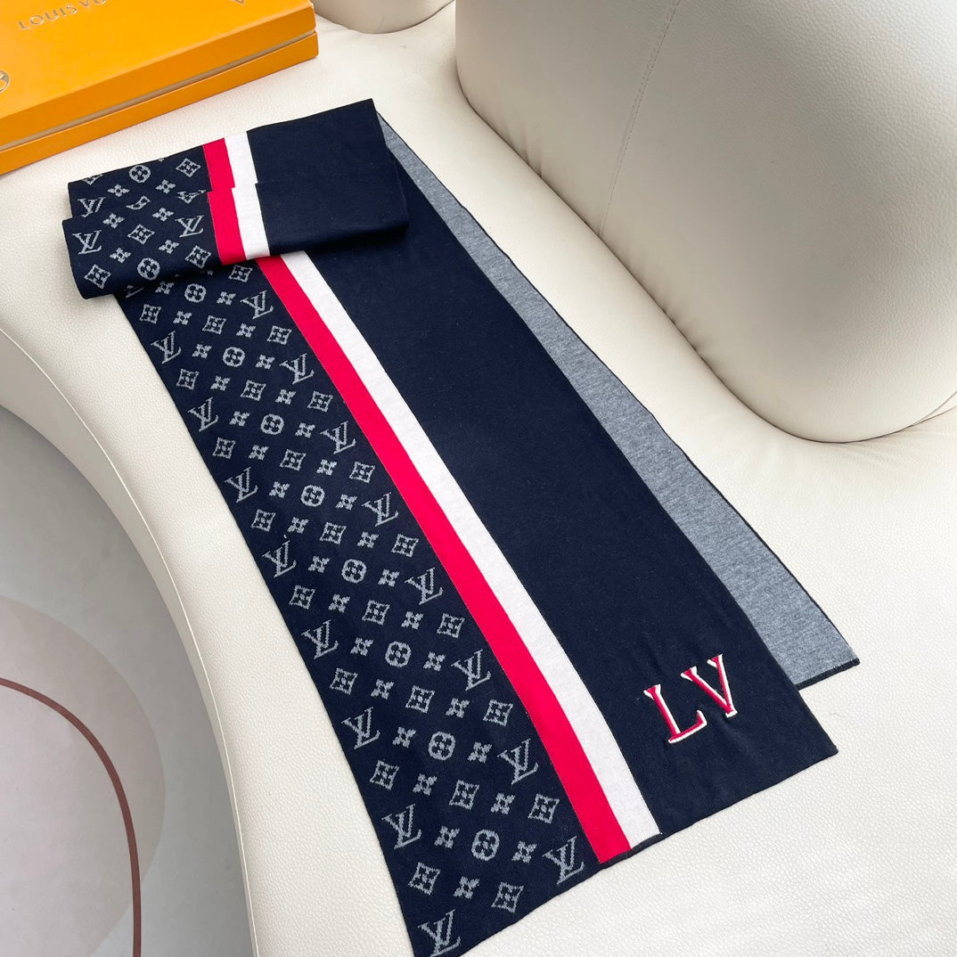 LOUIS VUITTON SCARF 180 CM IN COLORFUL CASHMERE 392965