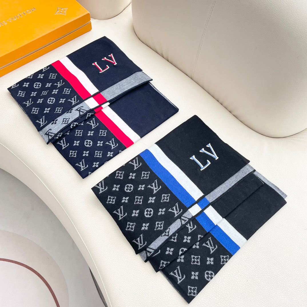 LOUIS VUITTON SCARF 180 CM IN COLORFUL CASHMERE 392965