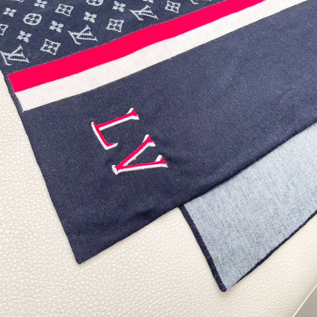 LOUIS VUITTON SCARF 180 CM IN COLORFUL CASHMERE 392965