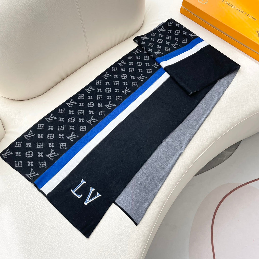 LOUIS VUITTON SCARF 180 CM IN COLORFUL CASHMERE 392966