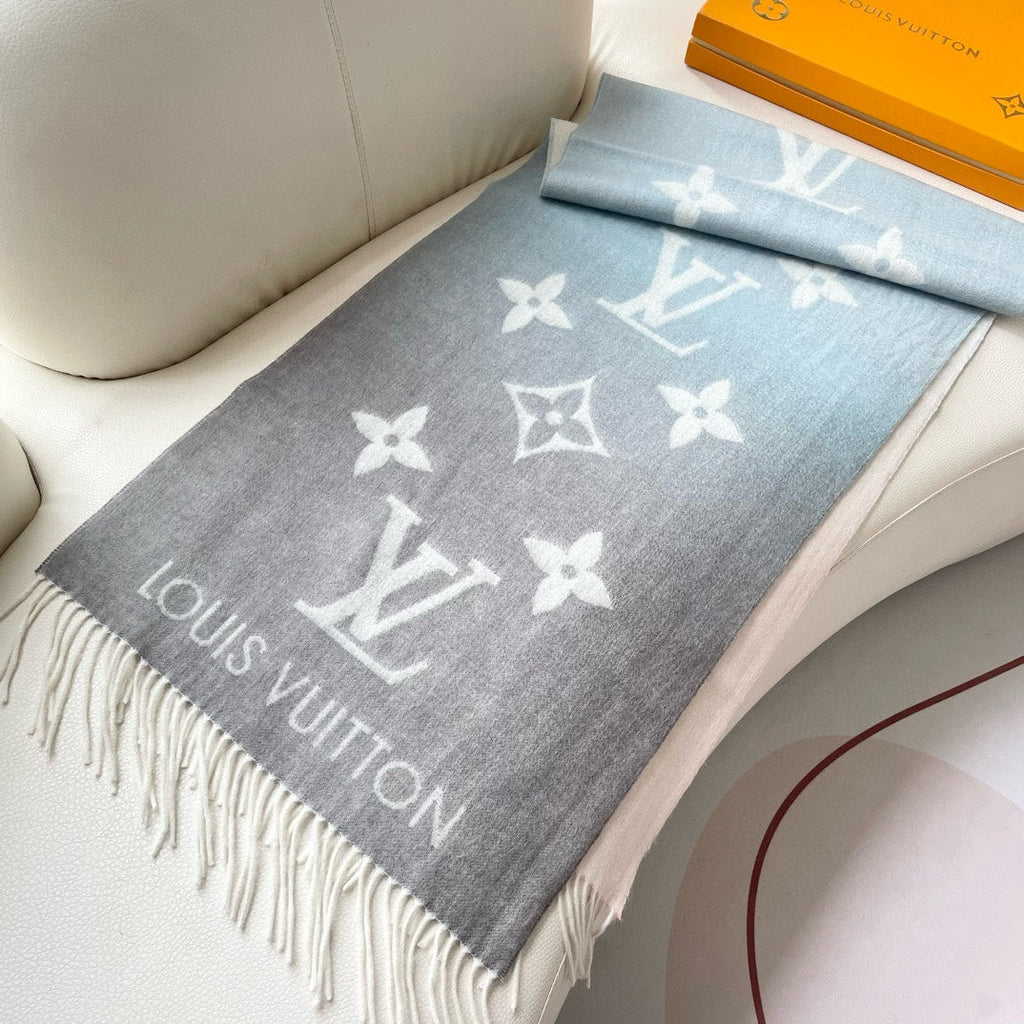 LOUIS VUITTON REYKJAVIK GRADIENT SCARF 220 CM IN COLORFUL CASHMERE 399734