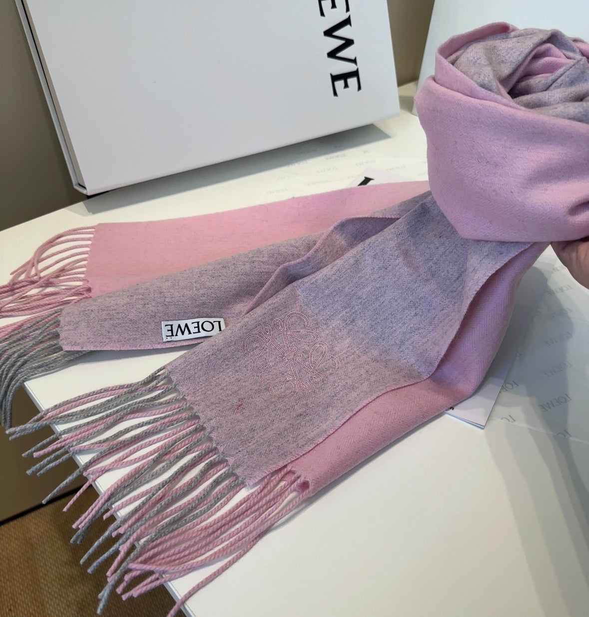 LOEWE 25S SCARF 180 IN CASHMERE 858204