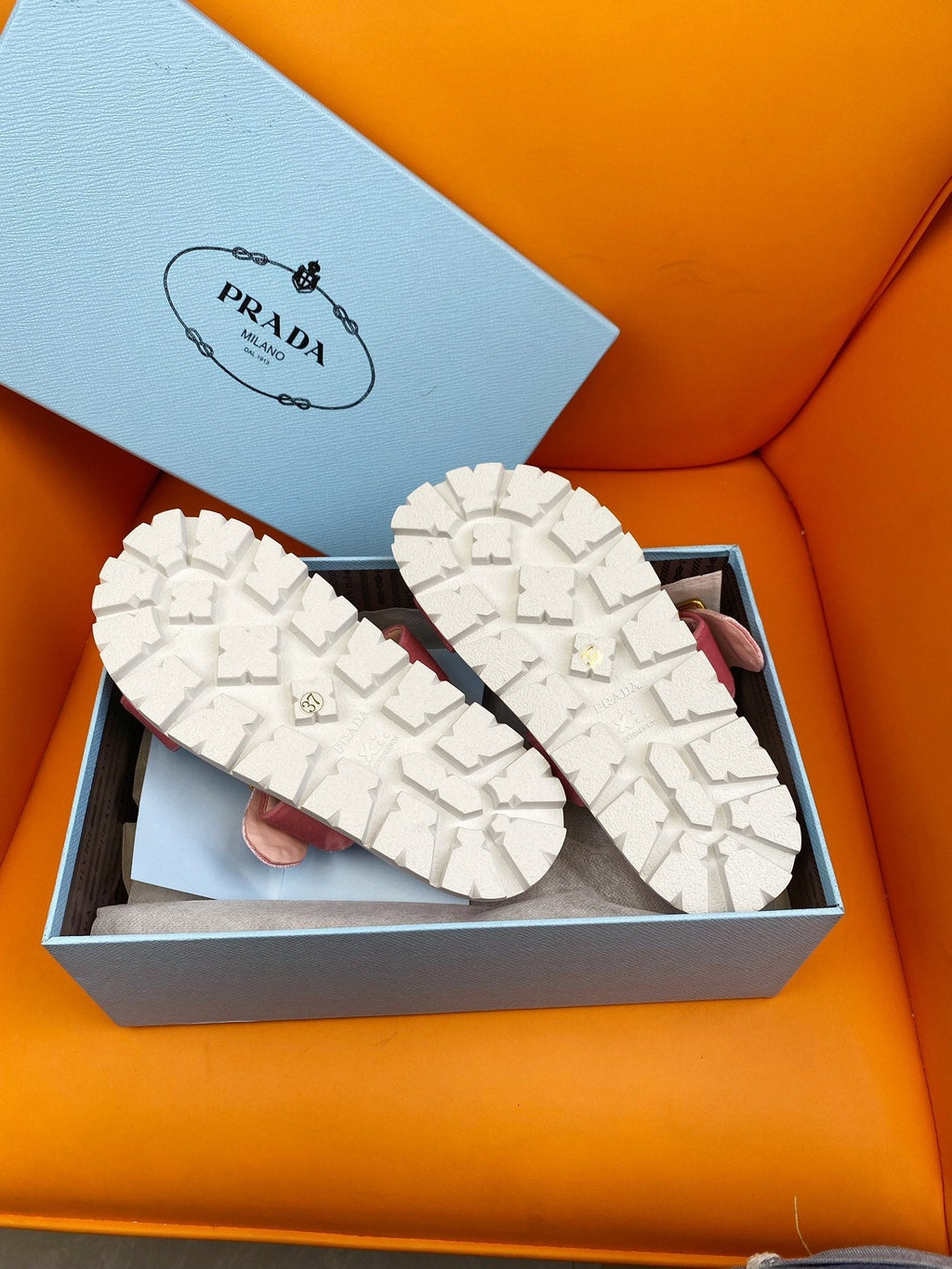 PRADA Pra Slides 10 Velvet Pink
