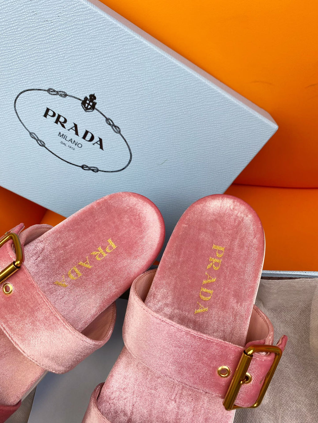 PRADA Pra Slides 10 Velvet Pink