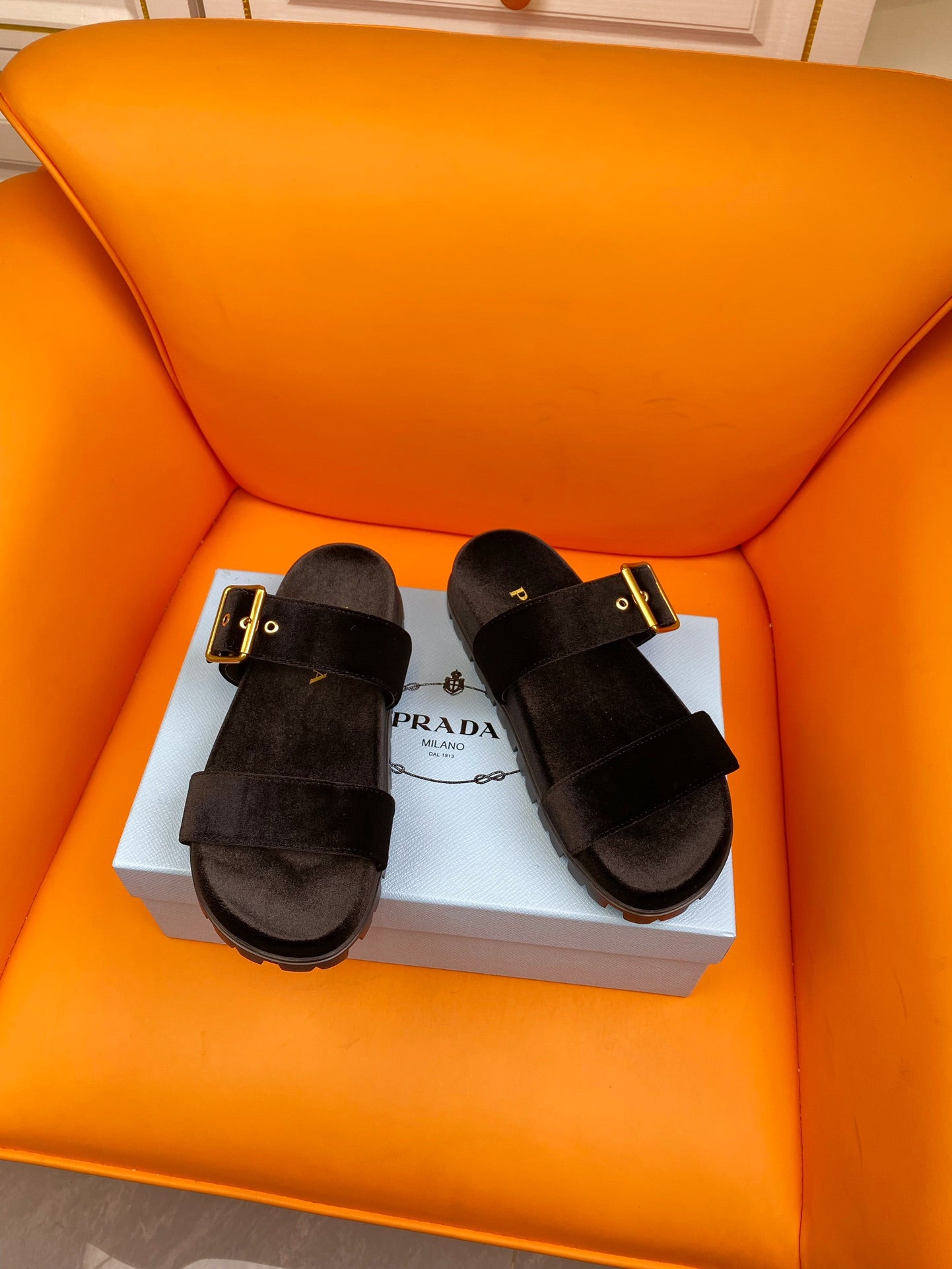 PRADA Pra Slides 10 Velvet Oak