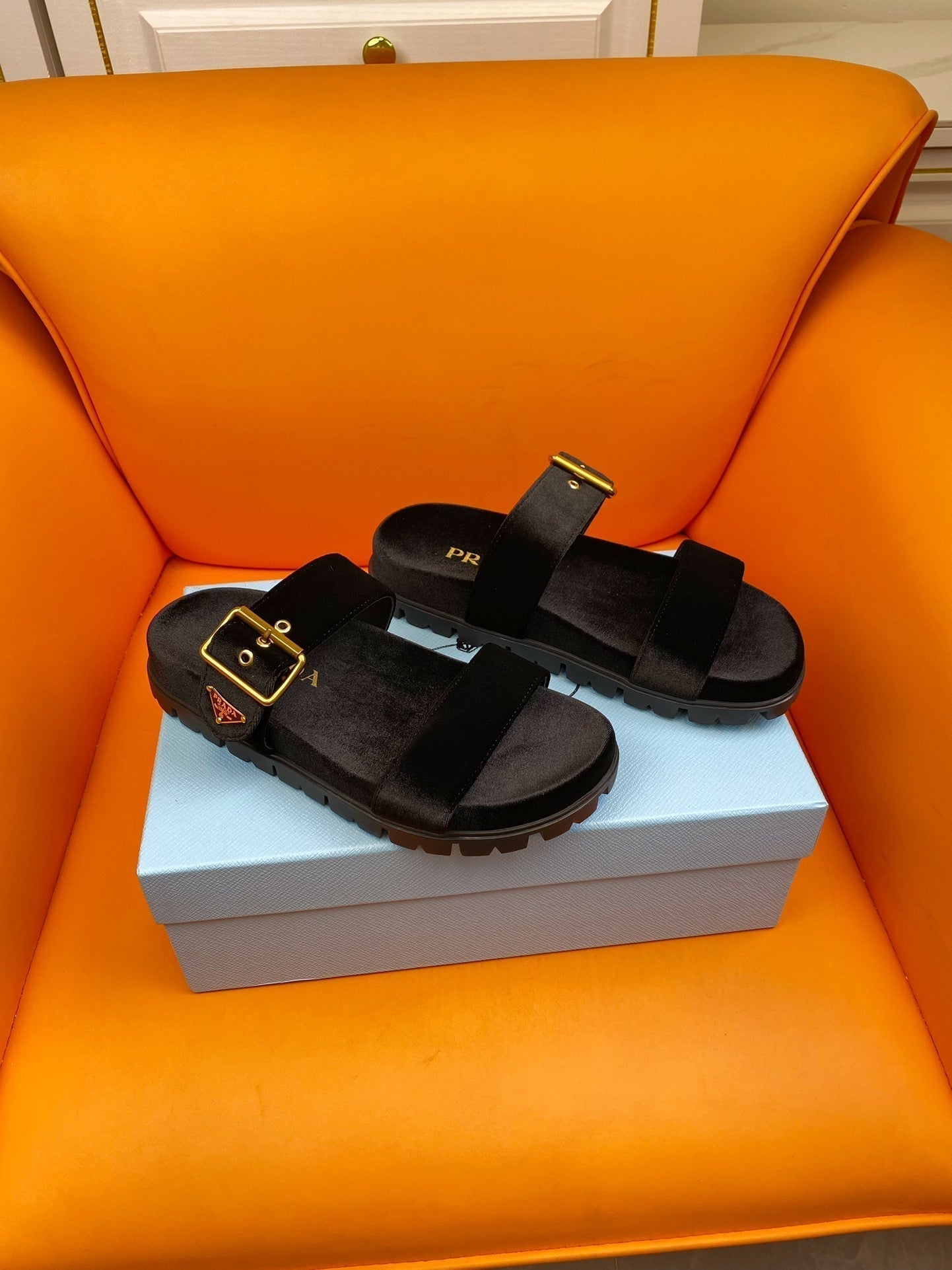 PRADA Pra Slides 10 Velvet Oak