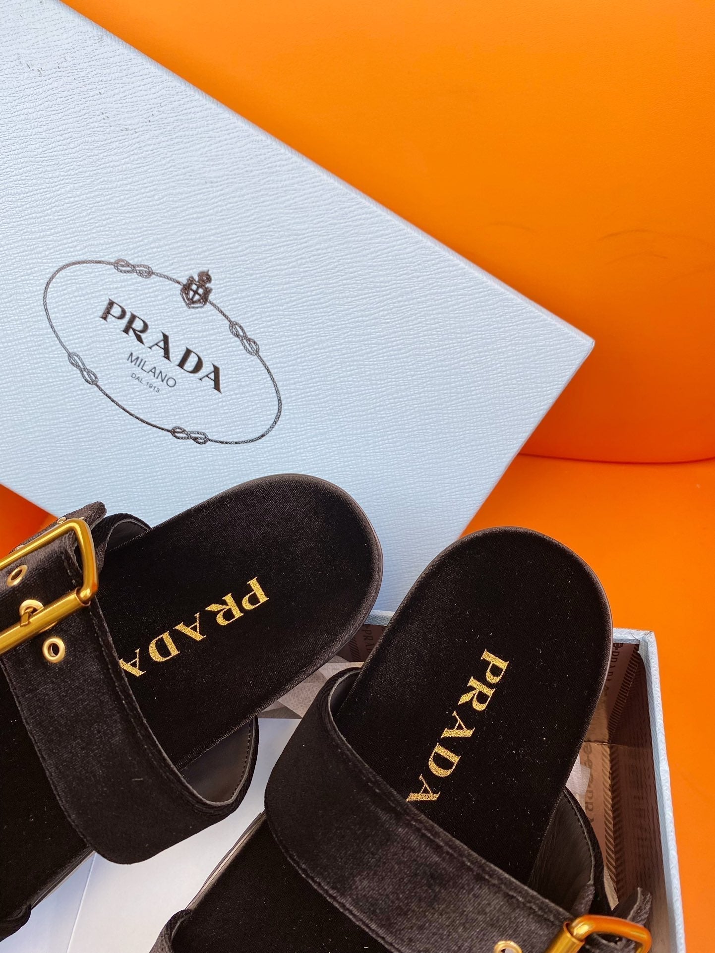 PRADA Pra Slides 10 Velvet Oak