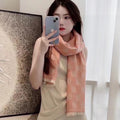 GUCCI SCARF 195 CM IN MELON ORANGE WOOL 399810
