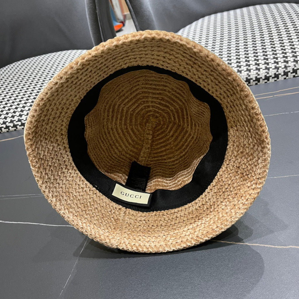GUCCI BUCKET HAT IN BEIGE WOOL 389115