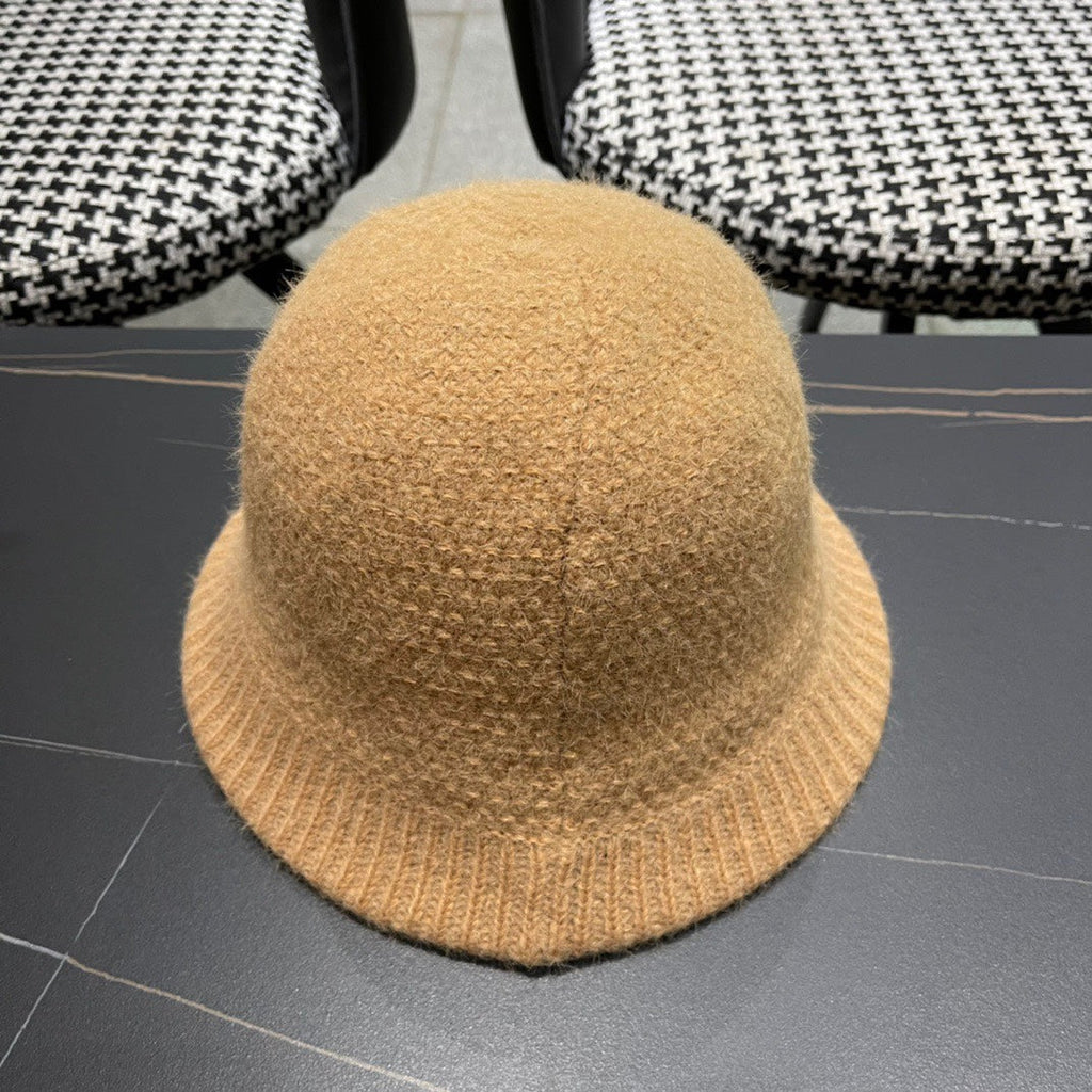 GUCCI BUCKET HAT IN PEANUT BROWN WOOL PLUSH 399229
