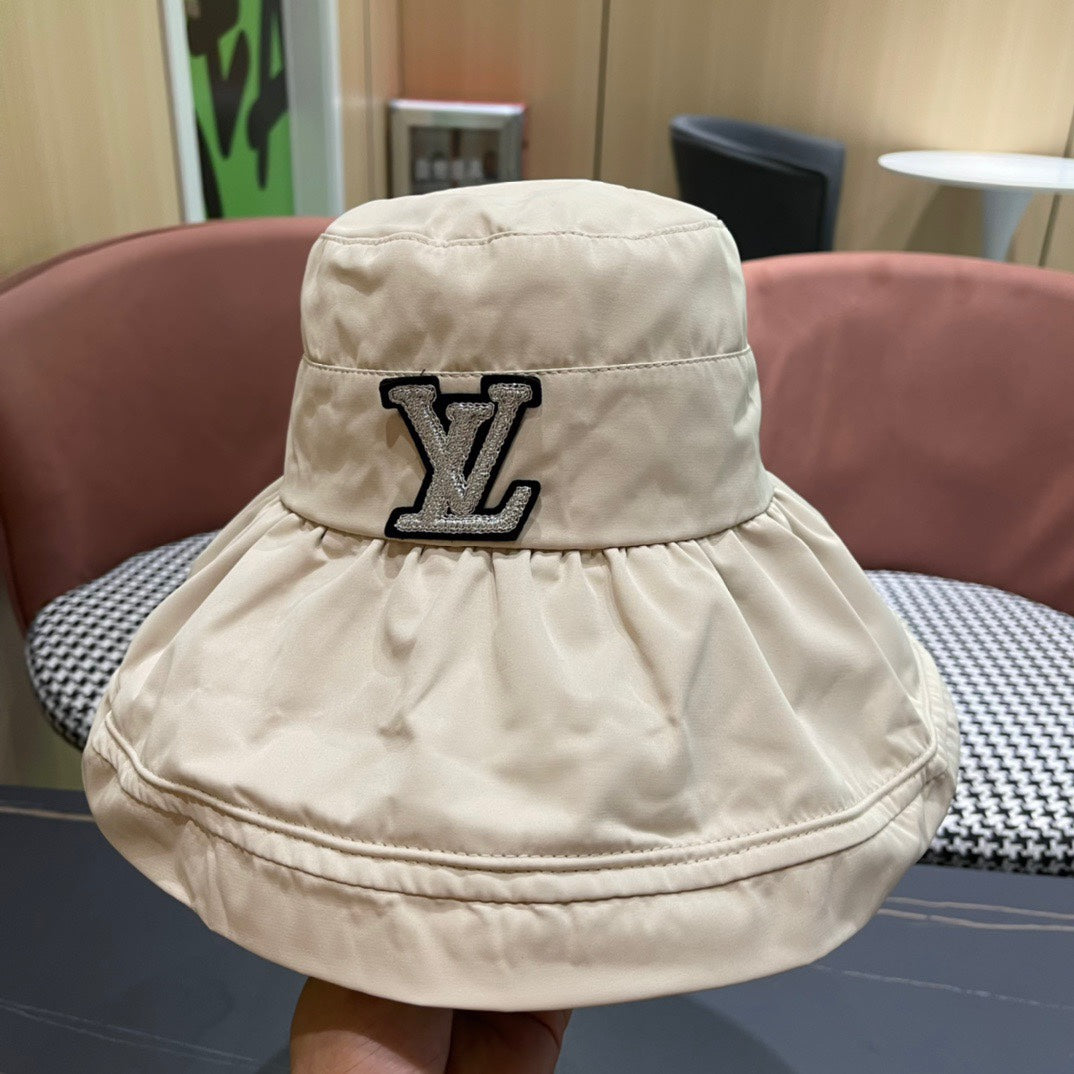 LOUIS VUITTON BUCKET HAT IN COSMIC LATTE BEIGE COTTON 404528