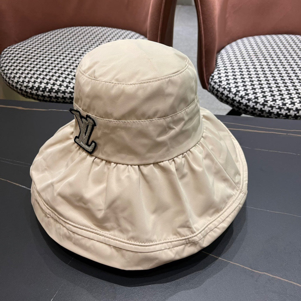 LOUIS VUITTON BUCKET HAT IN COSMIC LATTE BEIGE COTTON 404528