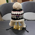 LOUIS VUITTON PLUSH EARMUFFS HAT IN COLORFUL WOOL AND RABBIT FUR 408171