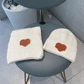 LOUIS VUITTON SET SCARF AND HAT IN WHITE WOOL 414795