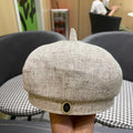 CHANEL BERET HAT IN BEIGE FABRIC 420943
