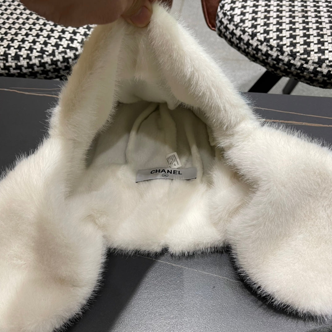CHANEL PLUSH WINTER HAT COLORFUL 431202