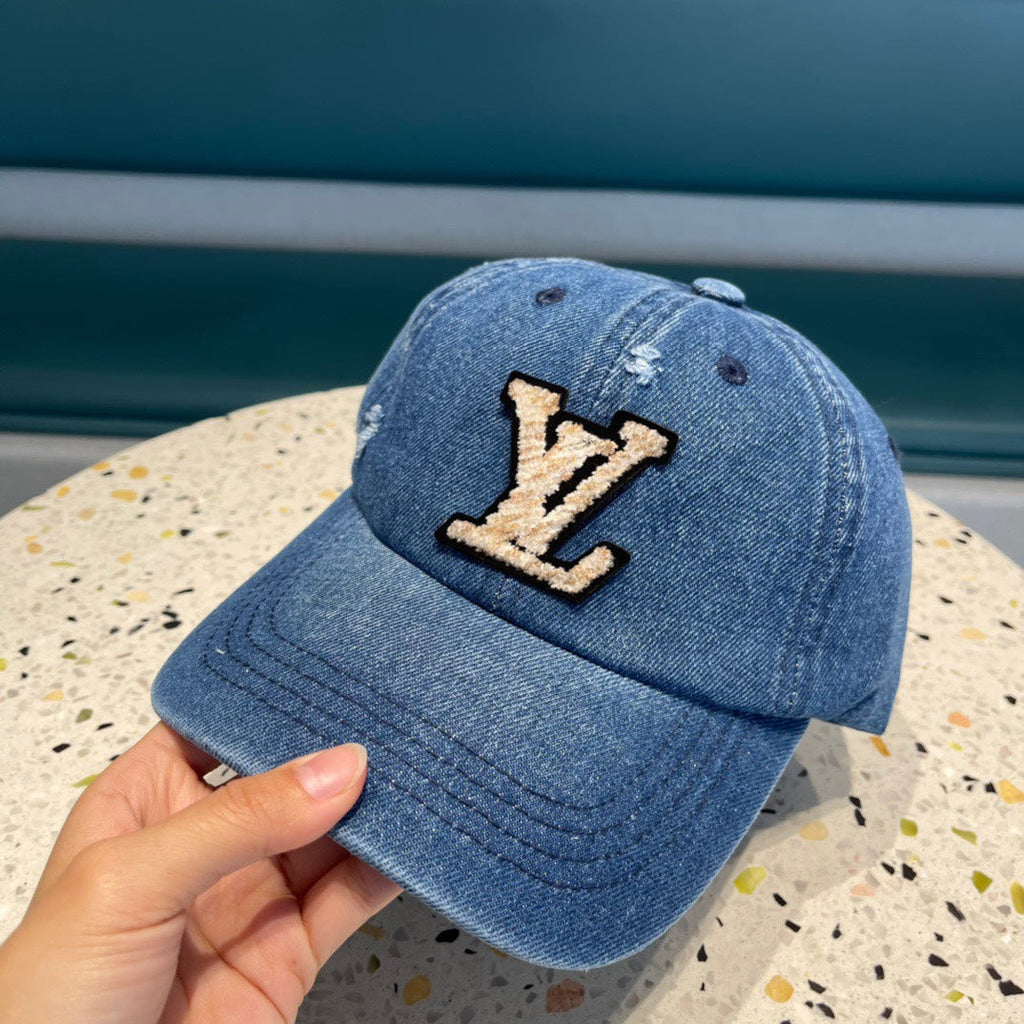 LOUIS VUITTON BASEBALL CAP IN CLASSIC BLUE DENIM 433085