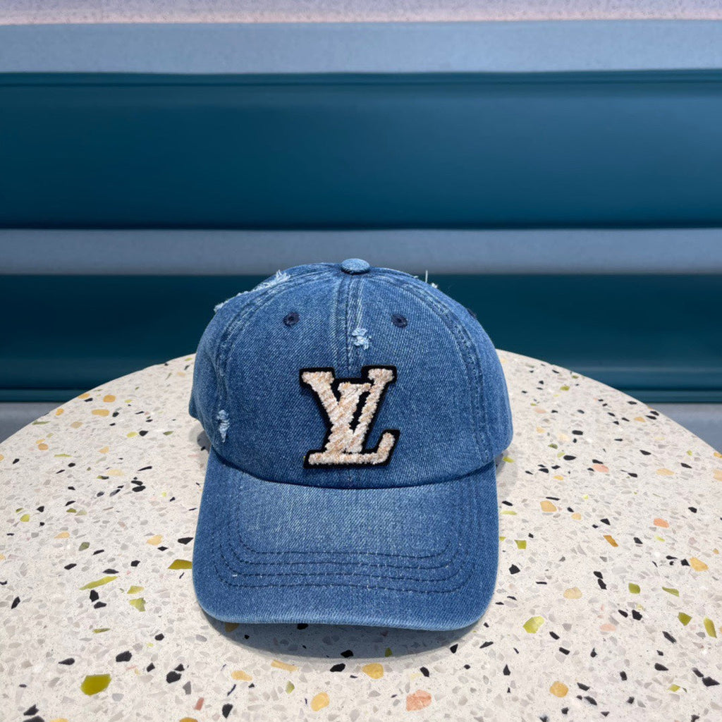 LOUIS VUITTON BASEBALL CAP IN CLASSIC BLUE DENIM 433085