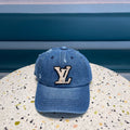 LOUIS VUITTON BASEBALL CAP IN CLASSIC BLUE DENIM 433085