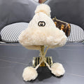 GUCCI DEERSTALKER HAT IN WHITE CREAM WOOL AND FLEECE 434698
