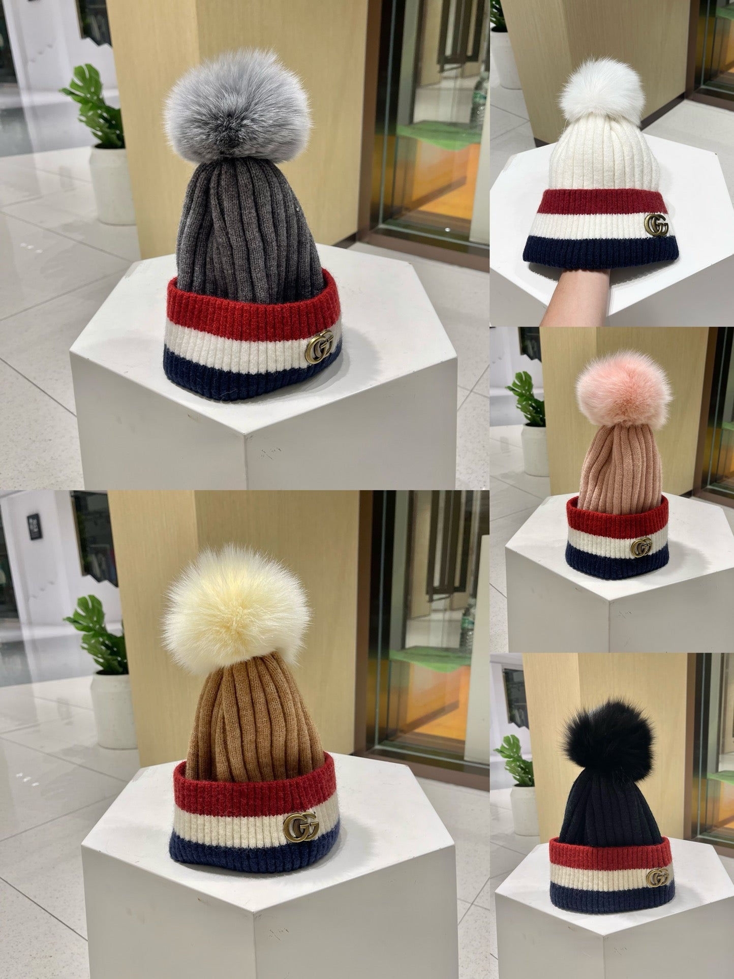 GUCCI BEANIE HAT IN COLORFUL WOOL 434723