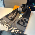 LOUIS VUITTON SCARF 180 CM IN SHADOW GRAY CASHMERE 394488