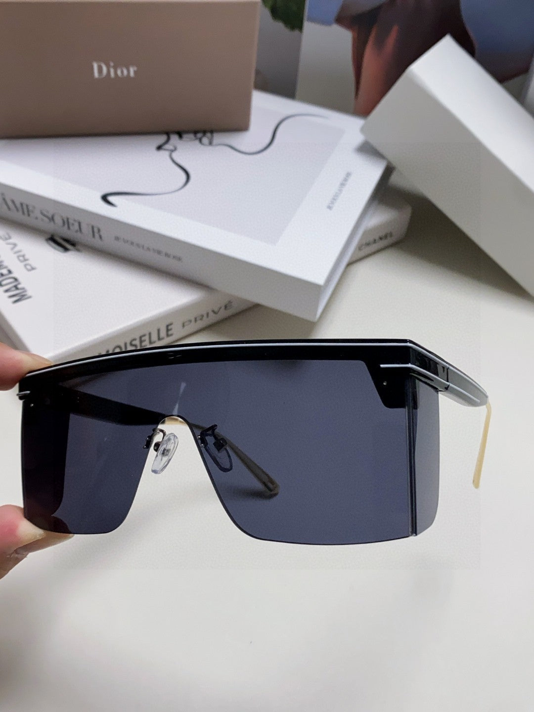 DIOR SUNGLASS CLUB M1U 566689 IN BLACK ACETATE