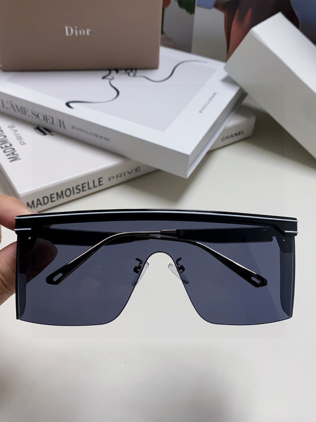 DIOR SUNGLASS CLUB M1U 566689 IN BLACK ACETATE