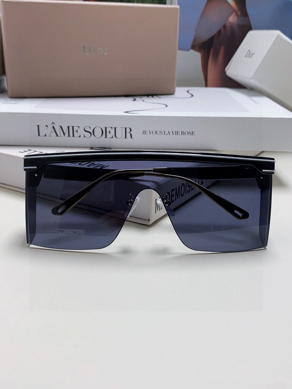 DIOR SUNGLASS CLUB M1U 566689 IN BLACK ACETATE