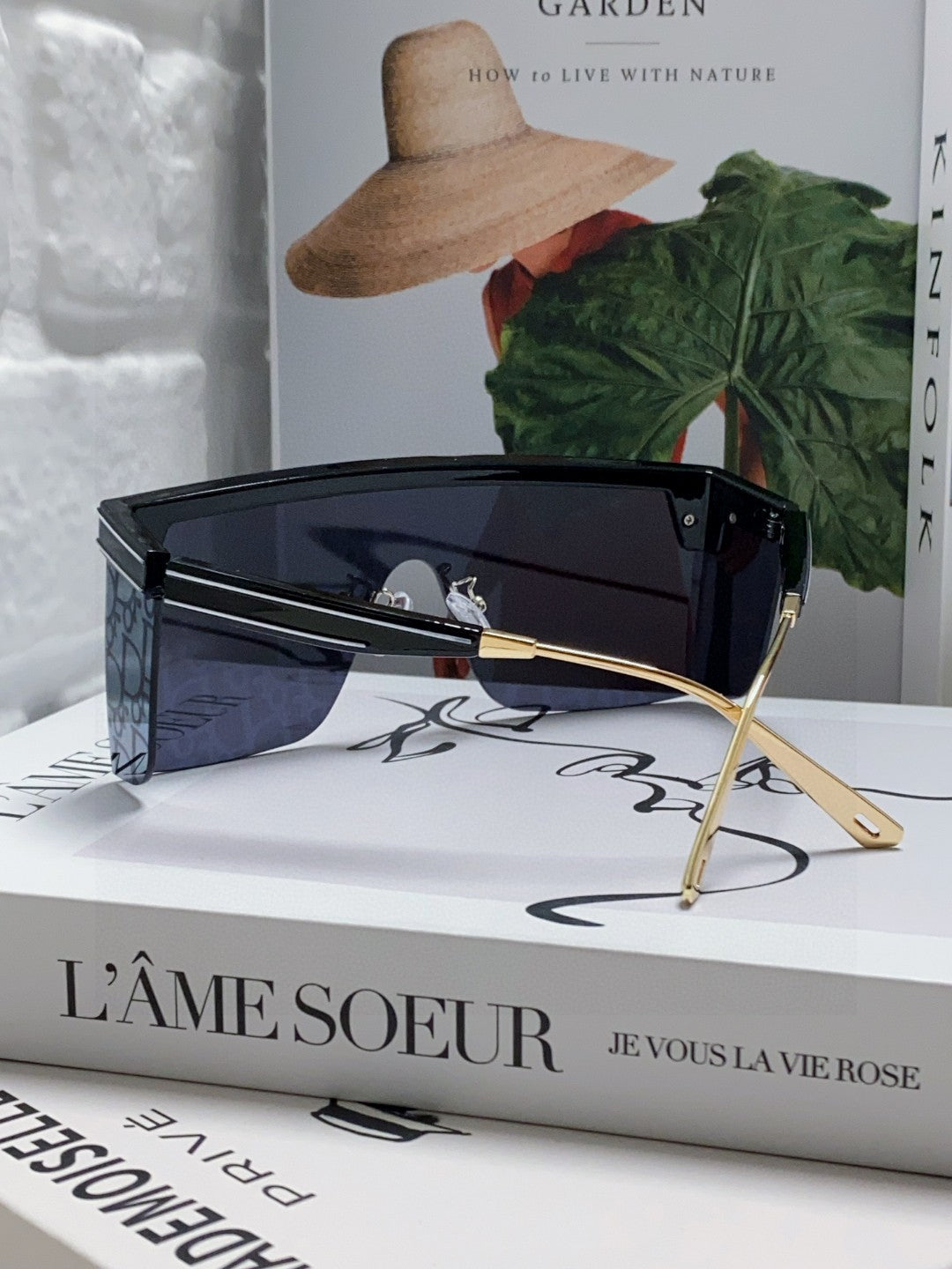 DIOR OBLIQUE SUNGLASS CLUB M1U IN BLACK ACETATE