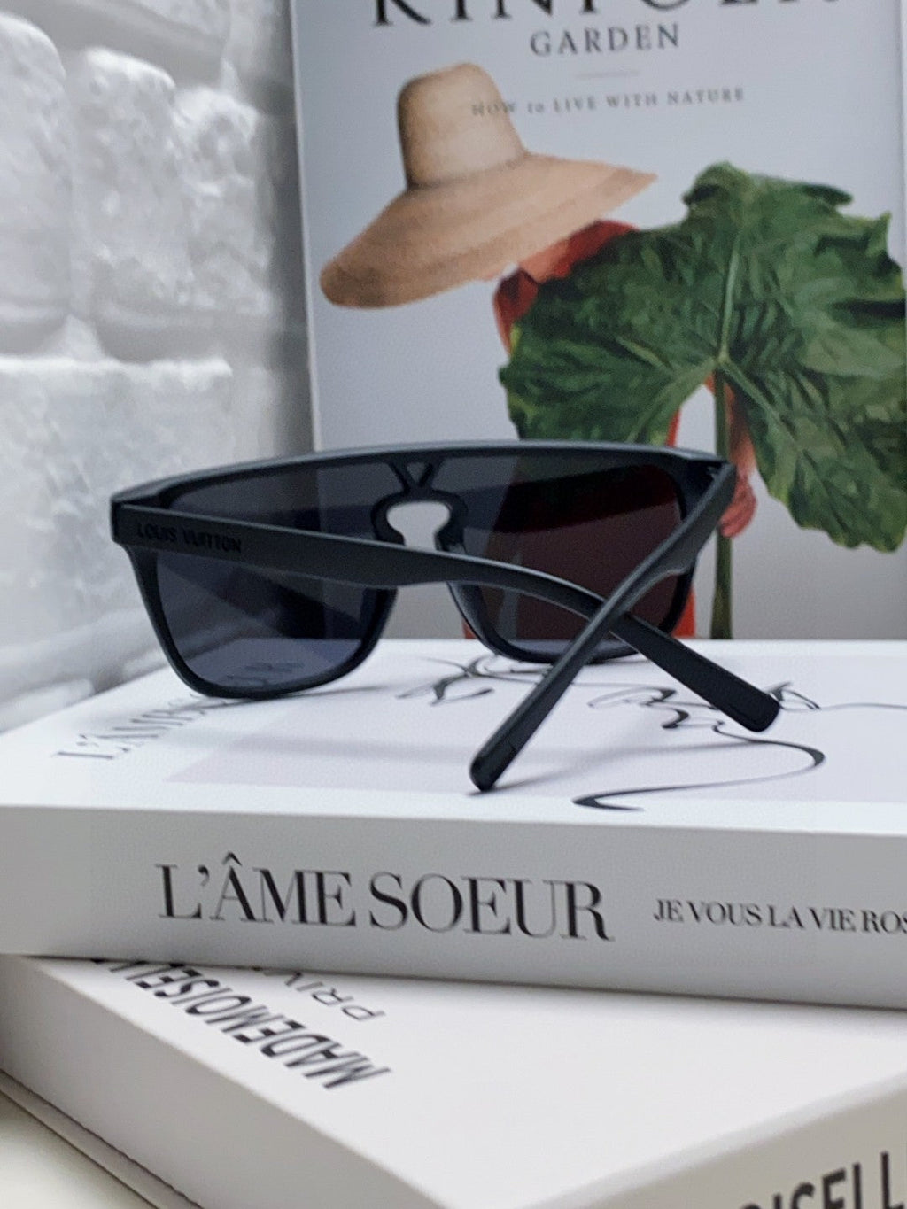 LOUIS VUITTON WAIMEA SUNGLASSES 581360 IN BLACK ACETATE