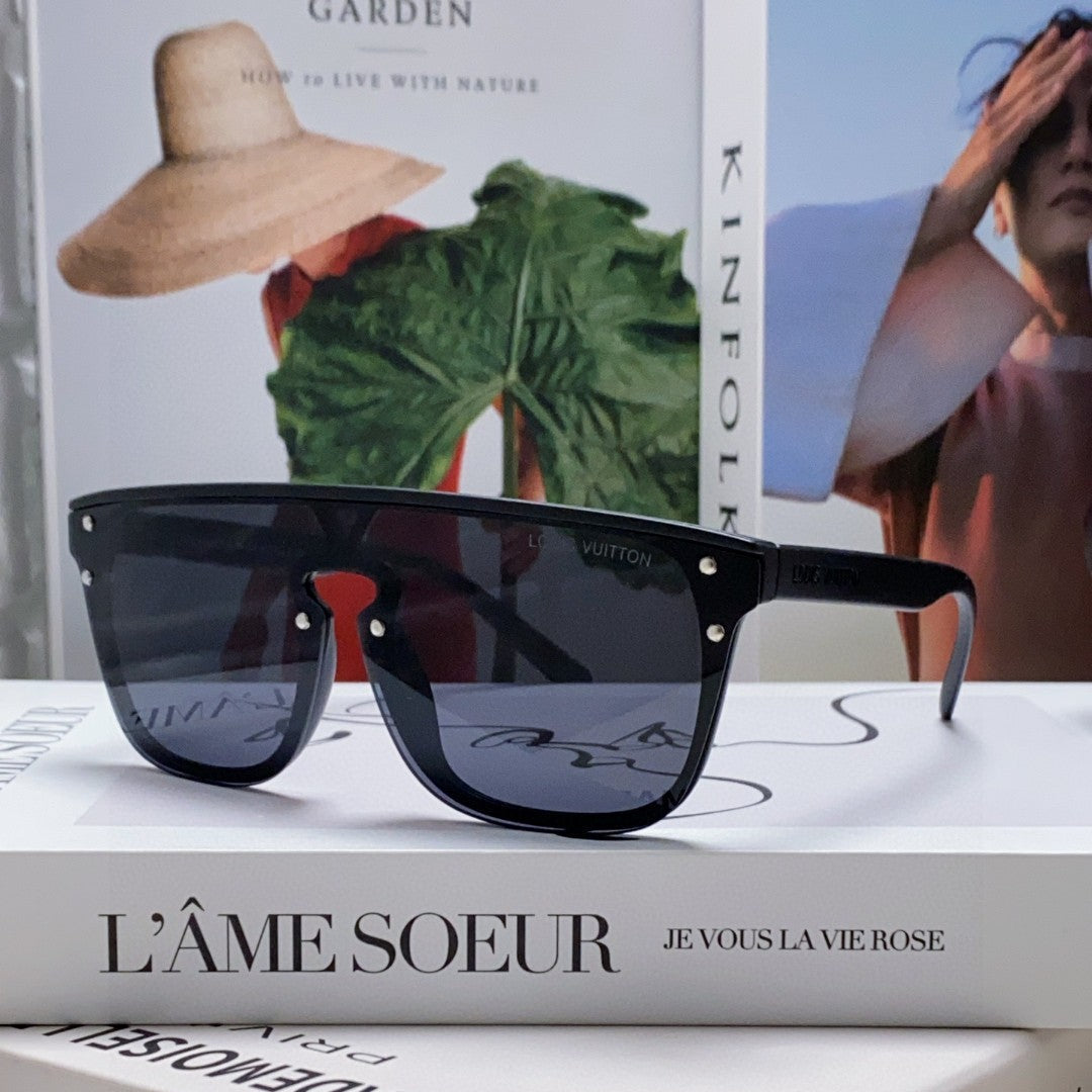 LOUIS VUITTON WAIMEA SUNGLASSES 581360 IN BLACK ACETATE