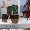 LOUIS VUITTON CYCLONE SUNGLASS 581374 IN GOLD METAL BRWON LENSES