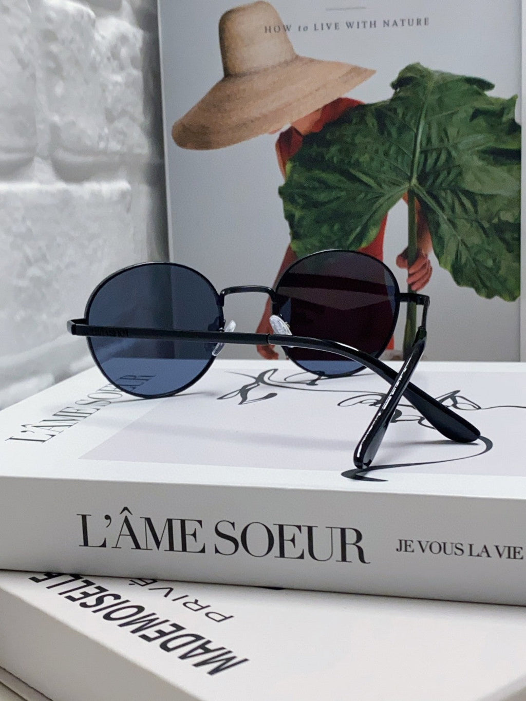 LOUIS VUITTON SIGNATURE ROUND SUNGLASS 581383 IN BLACK METAL