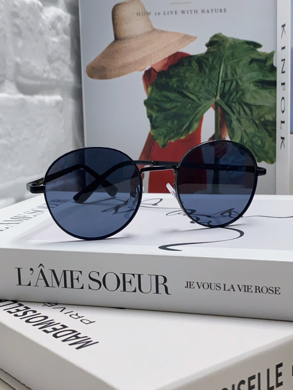 LOUIS VUITTON SIGNATURE ROUND SUNGLASS 581383 IN BLACK METAL