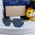 DIOR MONTAIGNE SUNGLASS 563194 IN GOLD METAL GREY LENSES