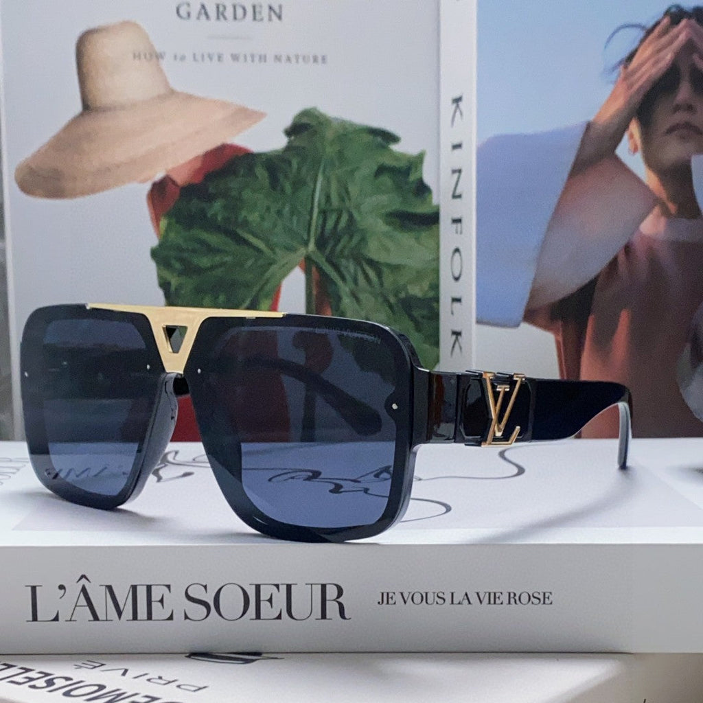 LOUIS VUITTON EVIDENCE SUNGLASSES 574719 IN BLACK ACETATE