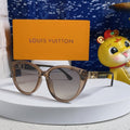 LOUIS VUITTON CAT EYE SUNGLASSES 567468 IN BROWN CLEAR ACETATE