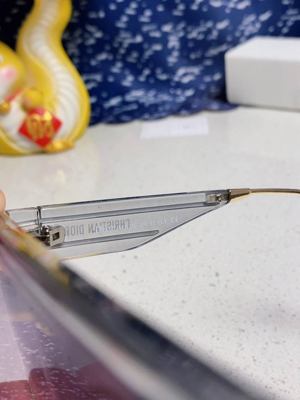 DIOR MONTAIGNE SUNGLASS CLUB M7U IN GREY CLEAR ACETATE