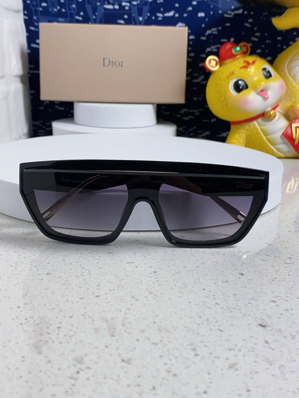 DIOR MONTAIGNE SUNGLASS CLUB M7U IN BLACK ACETATE