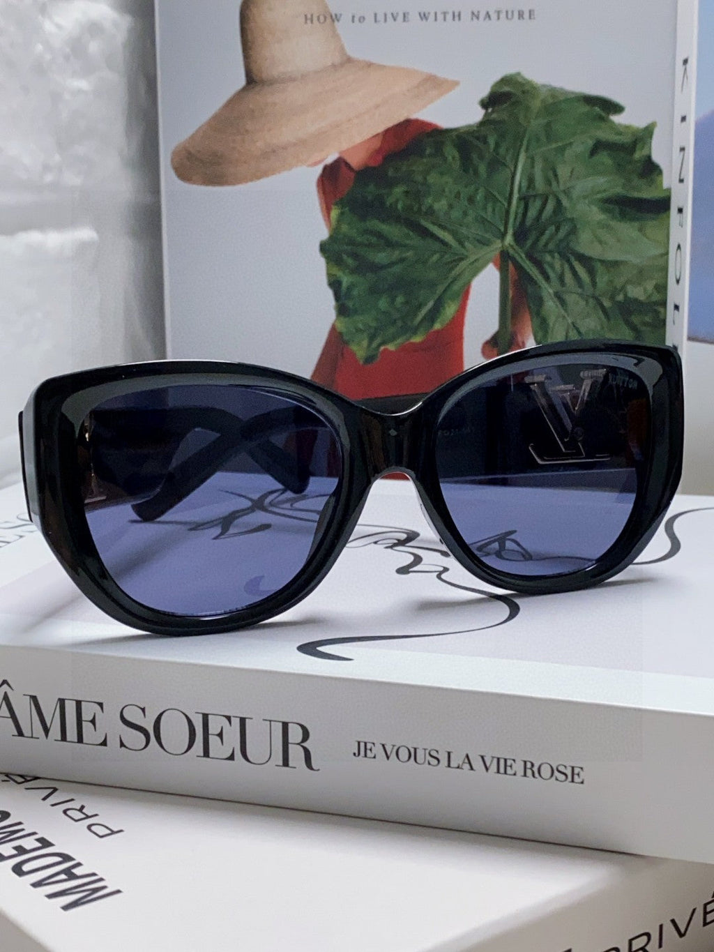 LOUIS VUITTON ICON CAT EYE SUNGLASSES 570249 IN BLACK ACETATE