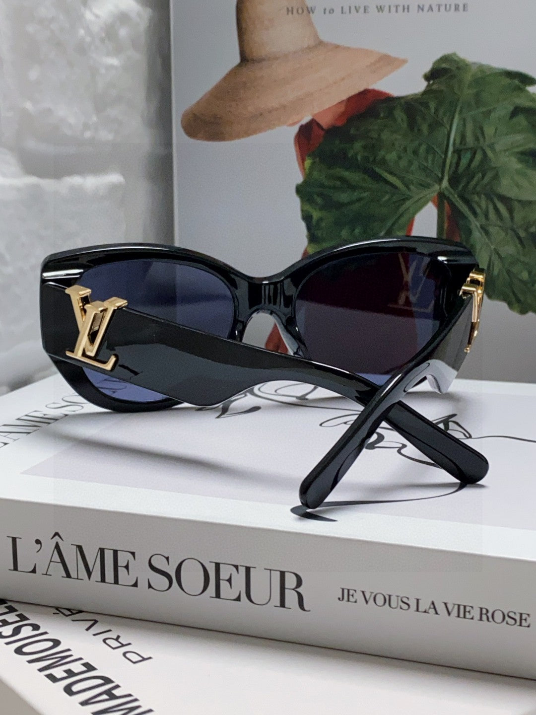 LOUIS VUITTON ICON CAT EYE SUNGLASSES 570249 IN BLACK ACETATE