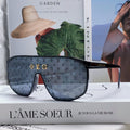 LOUIS VUITTON WAIMEA SUNGLASSES 570268 IN BLACK ACETATE MONOGRAM ON LENS
