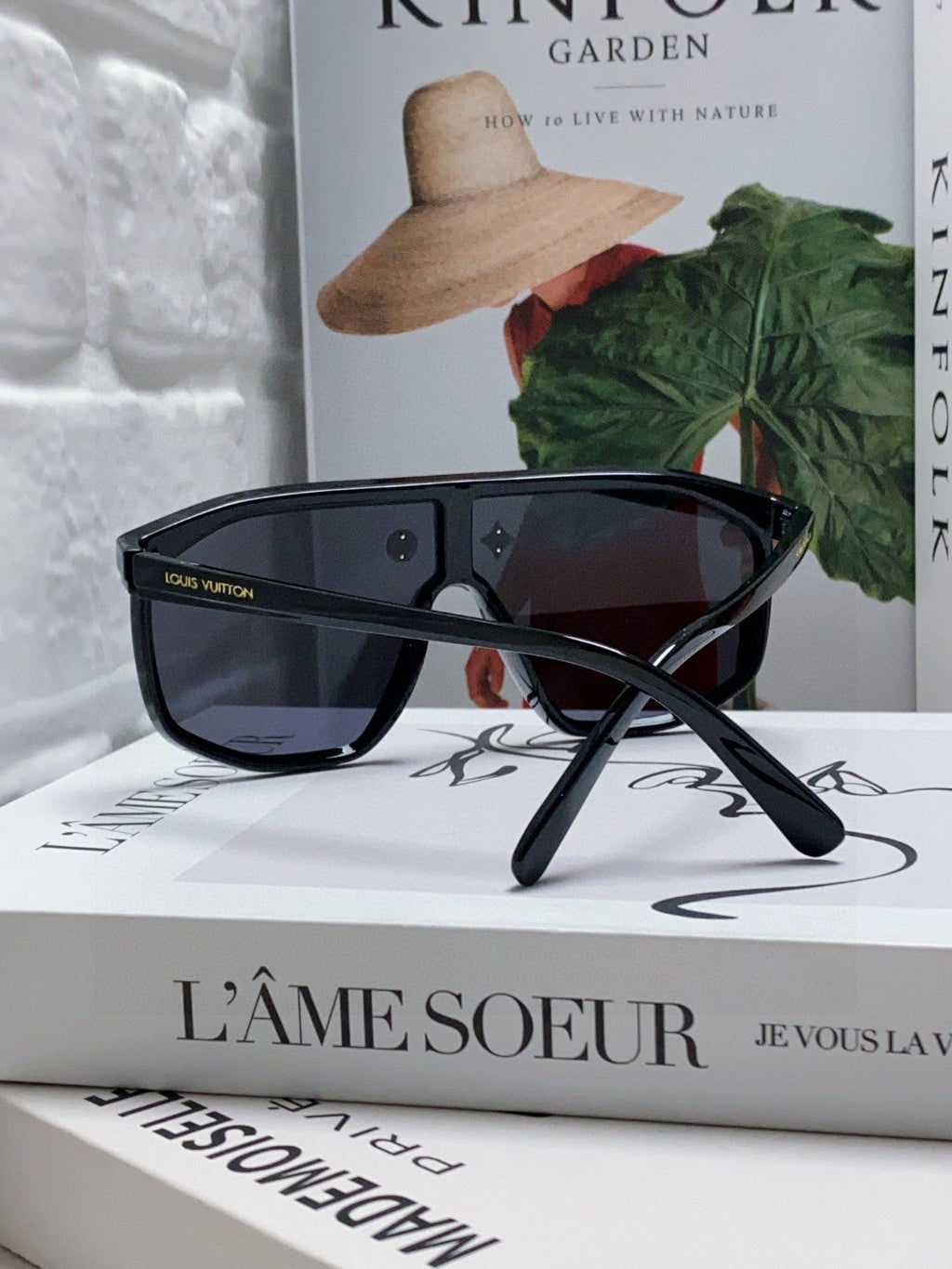 LOUIS VUITTON WAIMEA SUNGLASSES 570270 IN BLACK ACETATE